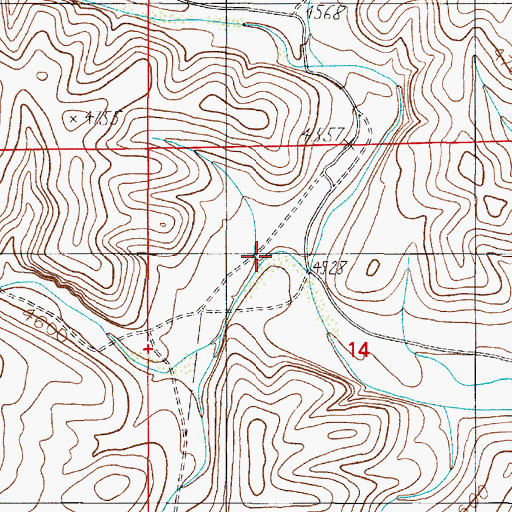 Topographic Map of Challenge Canyon, NM