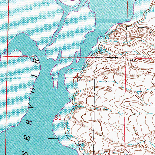 Topographic Map of Chambers Canyon, NM