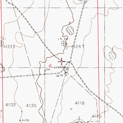 Topographic Map of Chambers Sheep Camp, NM