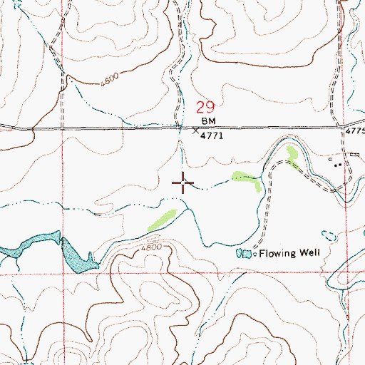 Topographic Map of Charley Adams Canyon, NM