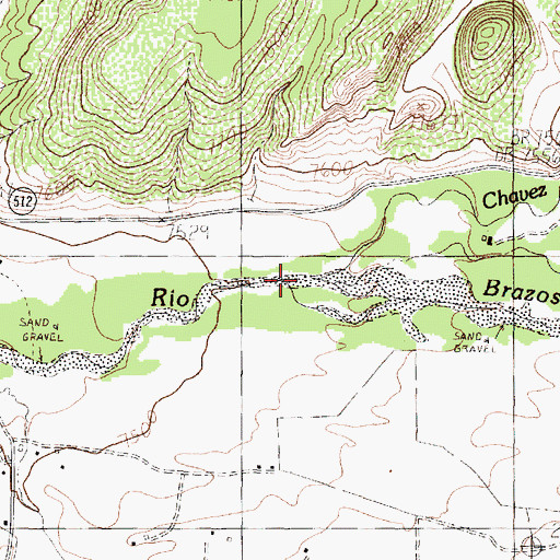 Topographic Map of Chavez Creek, NM