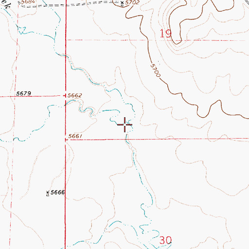 Topographic Map of Chavez Creek, NM