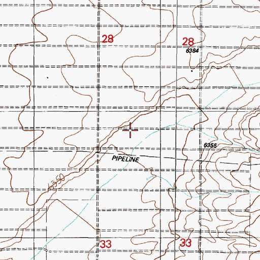 Topographic Map of Chavez Draw, NM