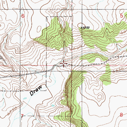 Topographic Map of Chavez Ranch, NM