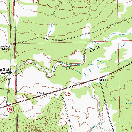 Topographic Map of Cheama Canyon, NM