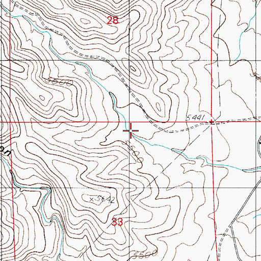 Topographic Map of Cherry Canyon, NM