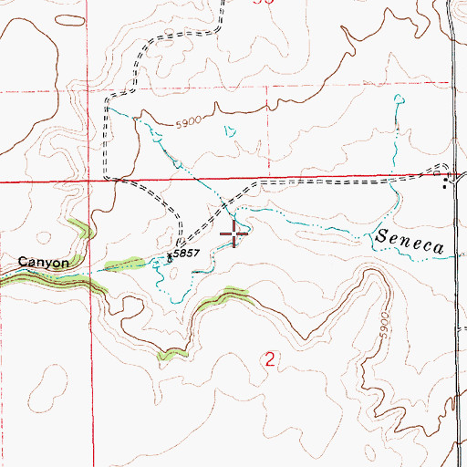 Topographic Map of Cherry Canyon, NM