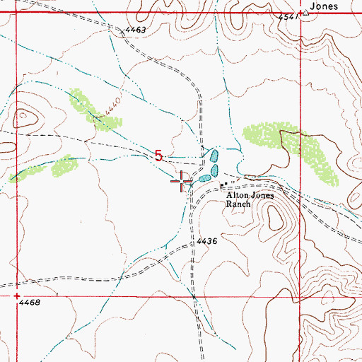 Topographic Map of Chess Draw, NM