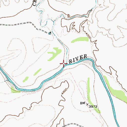 Topographic Map of Chical Creek, NM