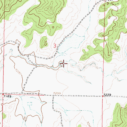 Topographic Map of Chico Canyon, NM