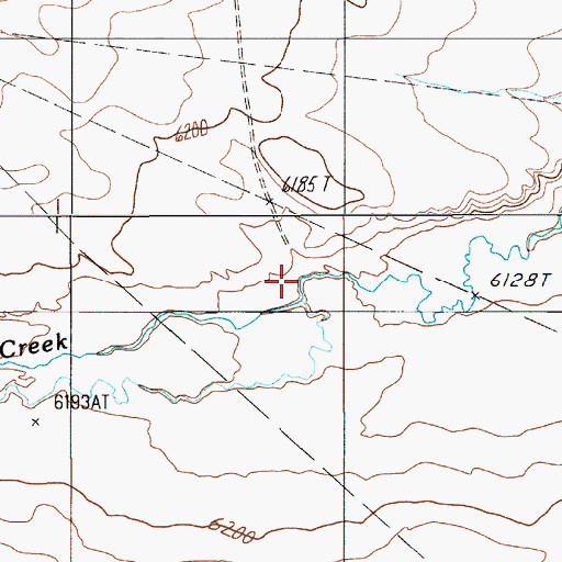 Topographic Map of Chicoso Creek, NM