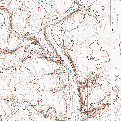 Topographic Map of China Draw, NM