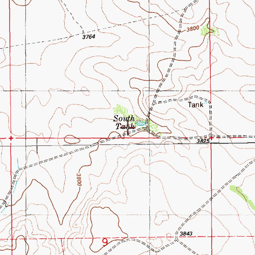 Topographic Map of China Knob Well, NM
