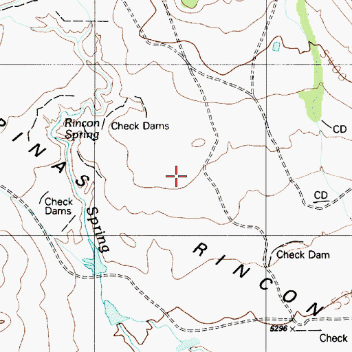 Topographic Map of Chupinas Rincon Pasture, NM
