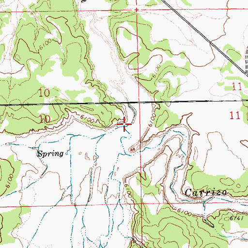 Topographic Map of Cienega Amarilla, NM