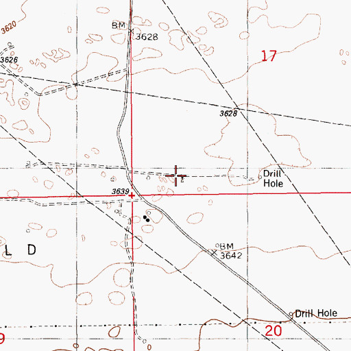 Topographic Map of City Service Well, NM