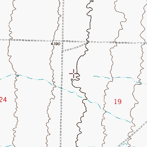 Topographic Map of Clark and Brown Canyon, NM