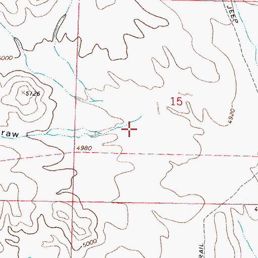 Topographic Map of Clark Draw, NM