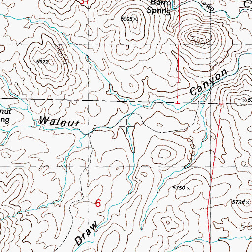 Topographic Map of Clark Draw, NM
