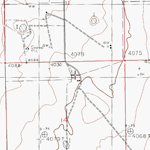 Topographic Map of Clayton Ranch, NM