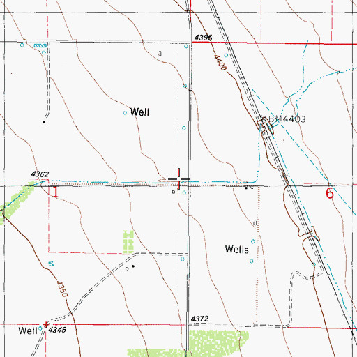 Topographic Map of Clayton Well, NM
