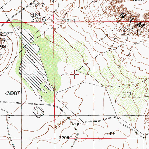 Topographic Map of Clayton Wells, NM