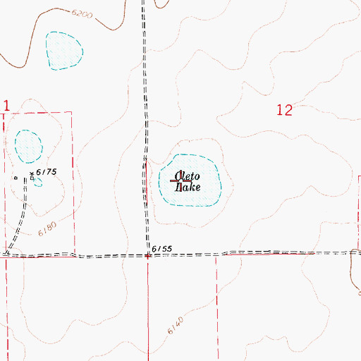 Topographic Map of Cleto Lake, NM