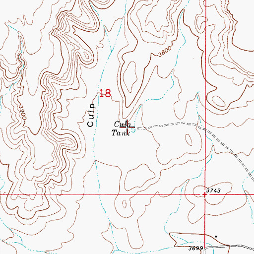 Topographic Map of Club Tank, NM