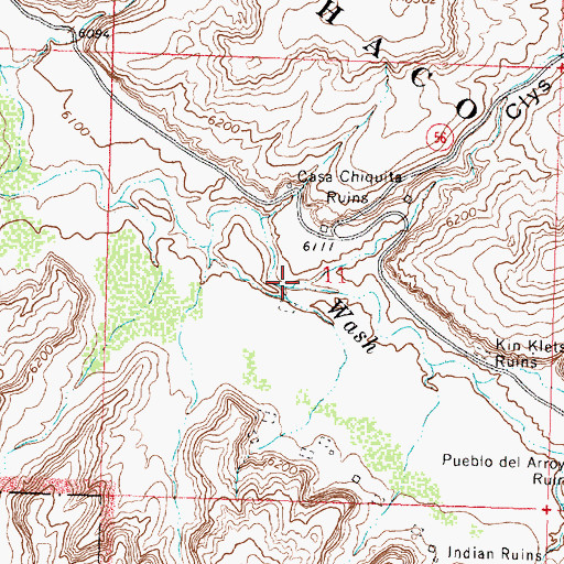 Topographic Map of Clys Canyon, NM