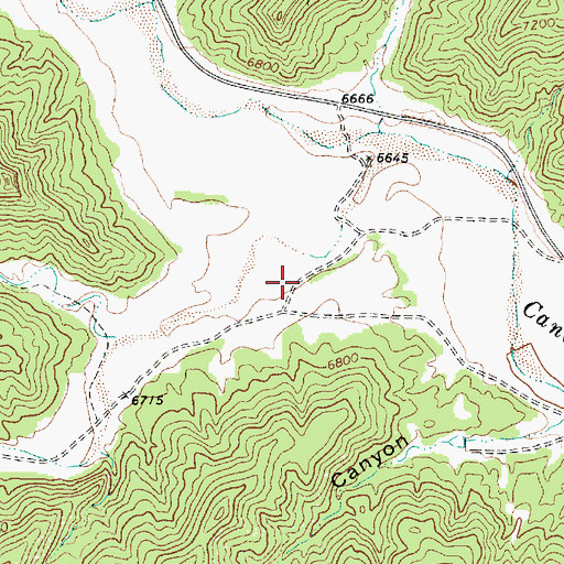 Topographic Map of Coal Canyon, NM