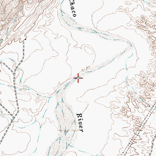 Topographic Map of Coal Creek, NM