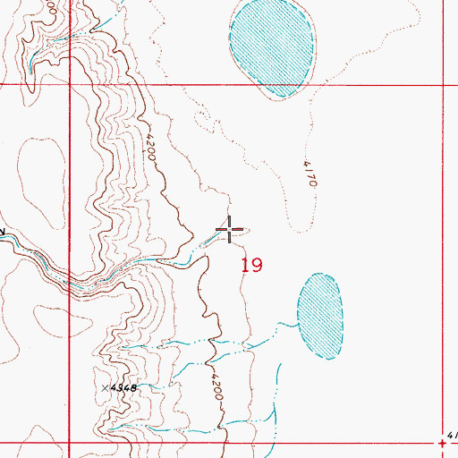Topographic Map of Coffelt Draw, NM