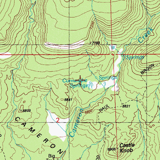Topographic Map of Comanche Springs Reservoir, NM