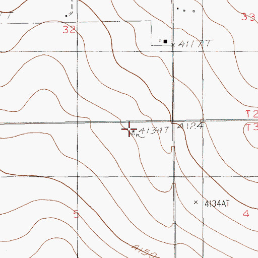 Topographic Map of Compton Ranch, NM