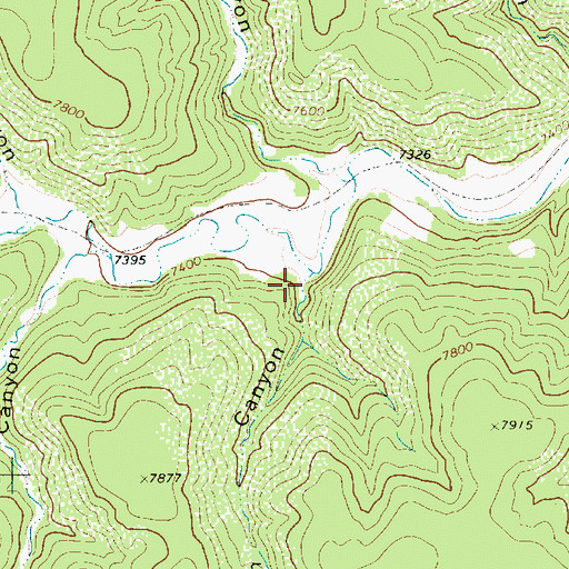 Topographic Map of Conklin Canyon, NM