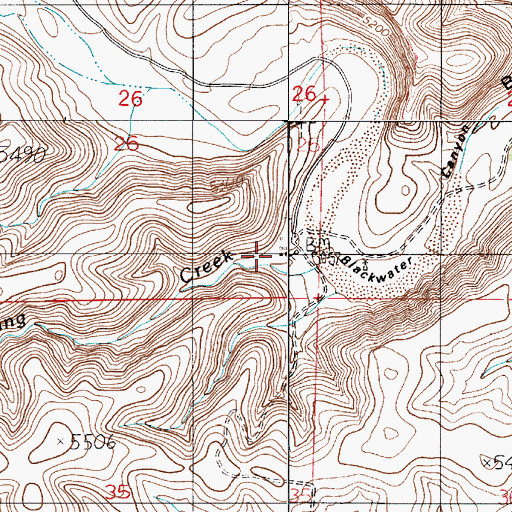 Topographic Map of Cooper Ranch, NM