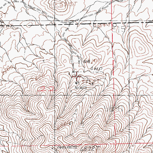 Topographic Map of Copper Dick Mine, NM