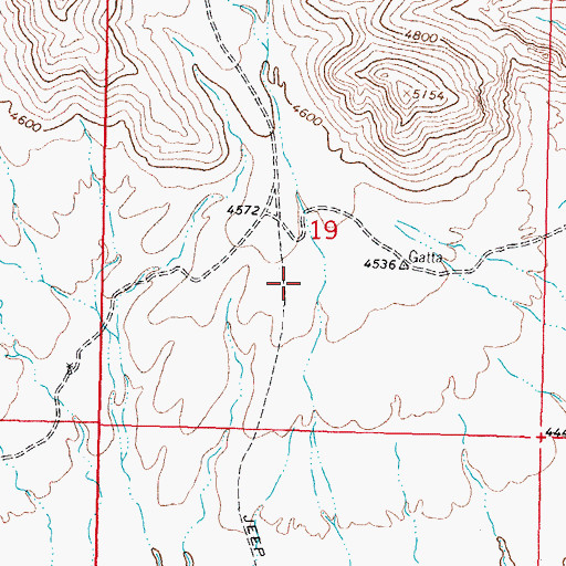 Topographic Map of Copper Kettle Canyon, NM
