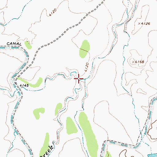 Topographic Map of Corralitos Creek, NM