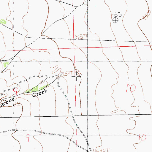 Topographic Map of Cowboy Creek, NM