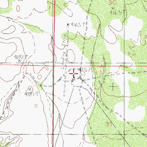 Topographic Map of Cox Ranch, NM
