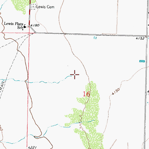 Topographic Map of Coyote Arroyo, NM