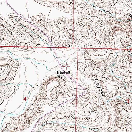 Topographic Map of Coyote Canyon, NM