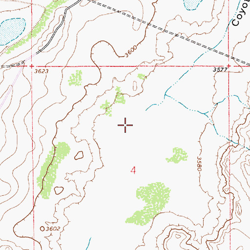 Topographic Map of Coyote Draw, NM