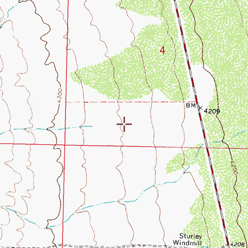 Topographic Map of Crump Draw, NM