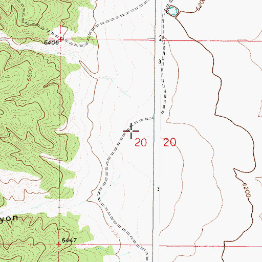 Topographic Map of Cuate Canyon, NM