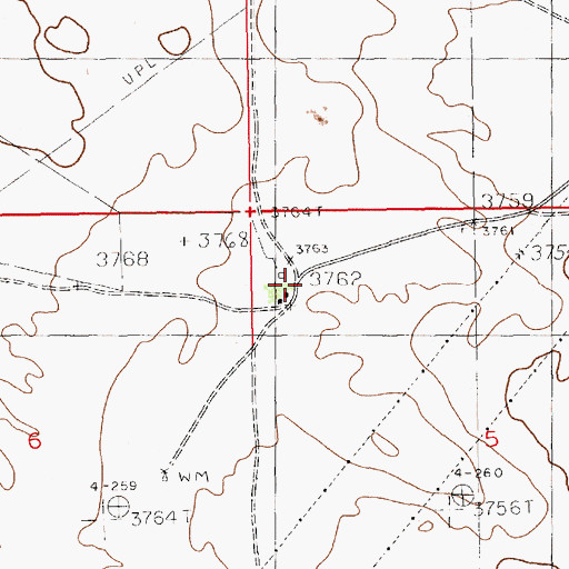 Topographic Map of Culp Ranch, NM