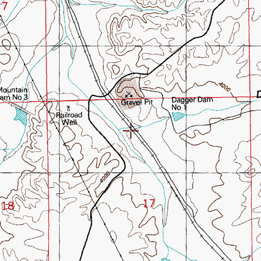 Topographic Map of Dagger Draw, NM