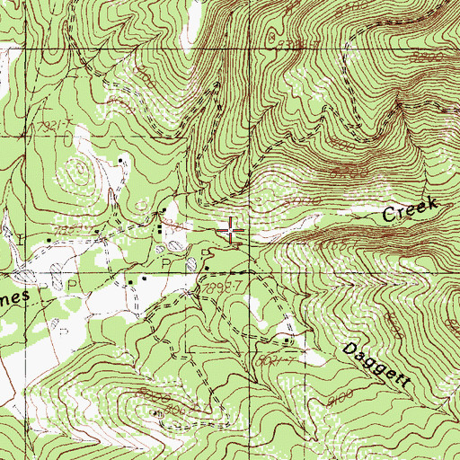 Topographic Map of Daggett Canyon, NM