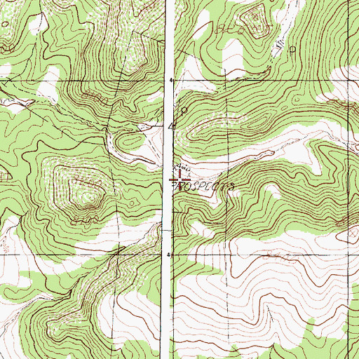Topographic Map of Dandee Mine, NM